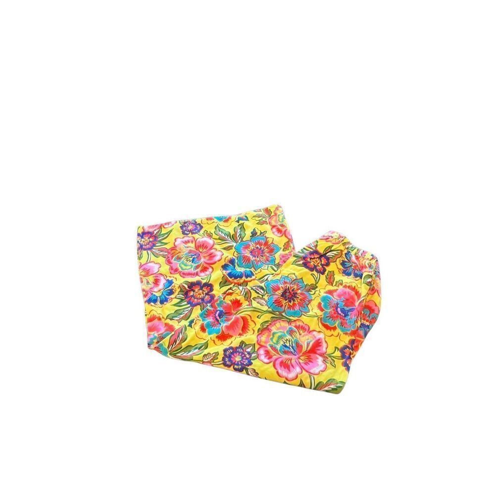 Slim Factor by Investments Women's Floral Wide Leg Pants Multicolor Size Small